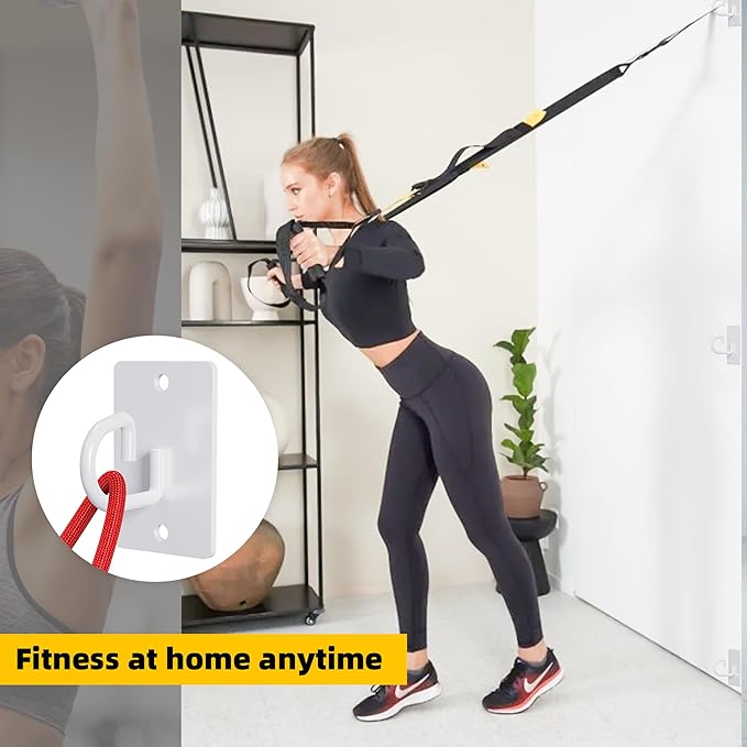 Resistance Band Wall Anchors System, Wall Mount Workout Anchors for Exercise Bands