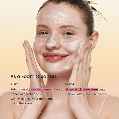 BIODANCE Collagen Mask To Foam Cleanser, Face Wash for Women, 2-in-1 Pore Mask and Hydrating Foaming Facial Cleanser for Sensitive Skin, Oily Skin, Korean Skincareㅣ5.07 fl. oz. (150 ml)