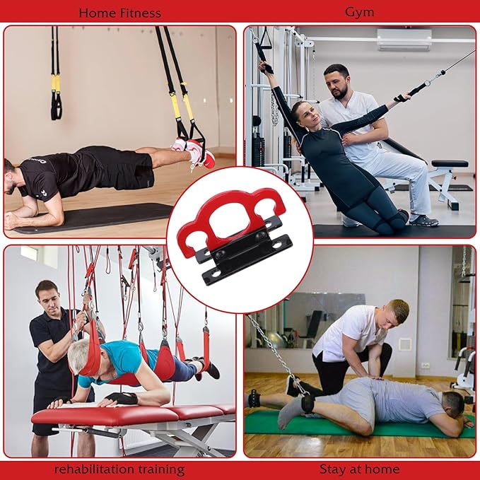 Resistance Band Wall Anchors,Workout Wall Mount Anchor,Band Wall Mounts Gym Anchor,Band Hooks, Space-Saving Wall-Mounted Clip for Home Gym Workouts,for Strength Training,Fitness,Physical Therapy