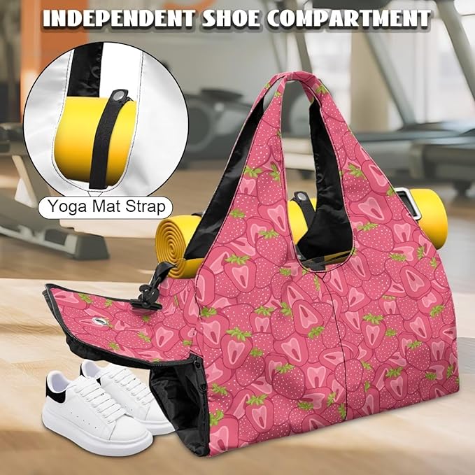 Yoga Mat Bag for Women Men Large Carryall Tote with Adjustable Shoulder Strap for Gym Yoga Travel Pilates Office