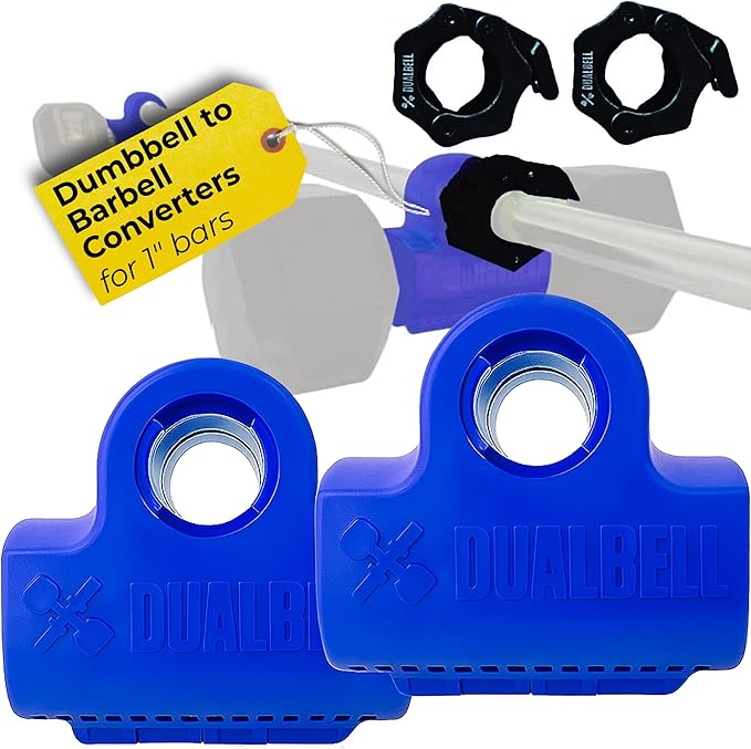 Dumbbell Barbell Converter - Dumbbell Converter Home Gym Equipment, for 1" Standard Bars, Up to 250lb Capacity Barbell Adapters- Versatile Weight Lifting Set, Suitable for Men and Women