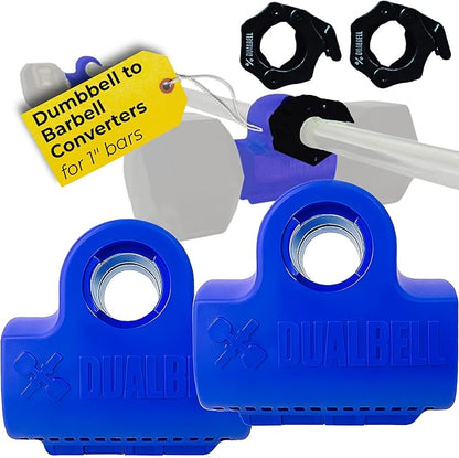 Dumbbell Barbell Converter - Dumbbell Converter Home Gym Equipment, for 1" Standard Bars, Up to 250lb Capacity Barbell Adapters- Versatile Weight Lifting Set, Suitable for Men and Women