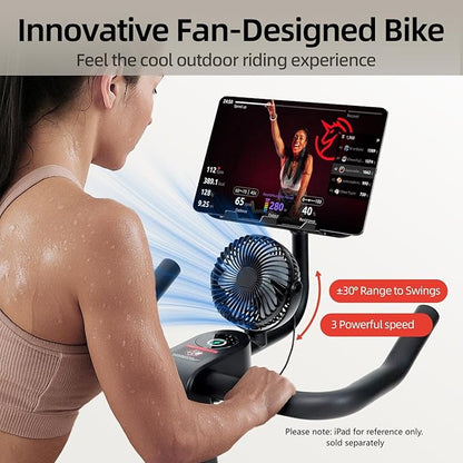 YESOUL Exercise Bike with Exclusive Smart App, Adjustable Magnetic Resistance & 300lbs Capacity, Indoor Stationary Cycling Bike with Stable Triangle Frame, Scenic Rides & Live Classes for Home Workouts