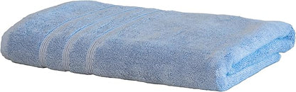 Mosobam Luxury Turkish Bath Towels 30X58 Allure Blue 700 GSM Bamboo Viscose & Aegean Turkish Combed Cotton