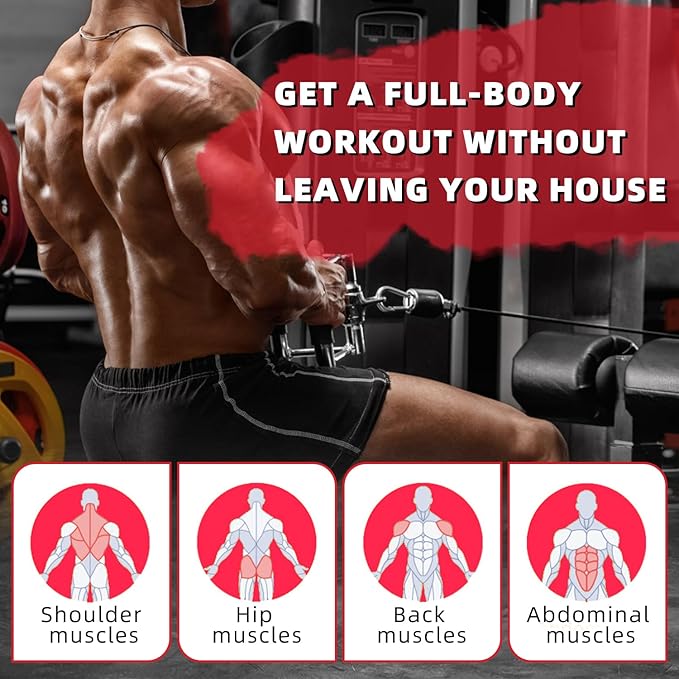 Cable Machine Attachment, LAT Pulldown Attachments, Home Gym Accessories, Triceps Pull Down Attachment
