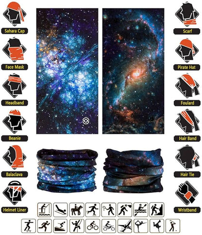 Headband Neck Gaiter Head Wrap Headwear Face Mask Magic Scarf Bandana for Men and Women