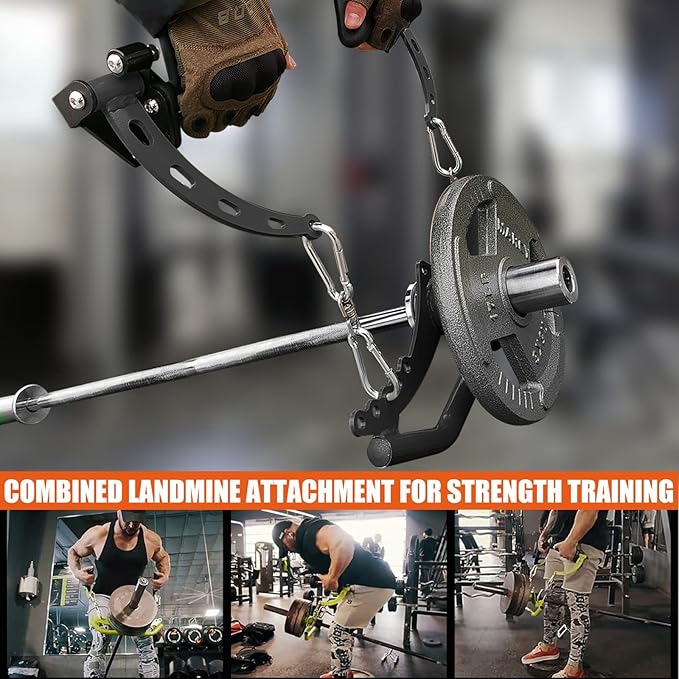 KORIKAHM Adjustable Lat Pull down Bar, Cable Machine Attachments for Gym, Home Gym Fitness T-bar Row Pulldown Attachments, Lat Pull Down Machine Wide Grip Neutral Grip Handle