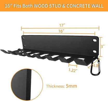 Home Gym Storage - Heavy-Duty Barbell Holder, Kettlebells, Weight Bar, Workout Rack Equipment, Foam Roller, Jump Rope, Resistance Band