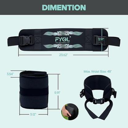 Hip-Thrust-Belt, Foldable Design, Slip-Resistant Padding, Supports 300 lbs, Ideal for Glutes Training with Dumbbells, Kettlebells & Plates, Great for Gym & Home Hip Thrust Workouts