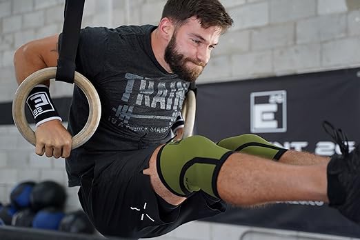 6mm Knee Sleeves for Weightlifting (Sold as a Pair) - Durable Compression Sleeve for Support and Mobility - Knee Brace for Functional Fitness, Squats, Deadlift (Large, OD Green)