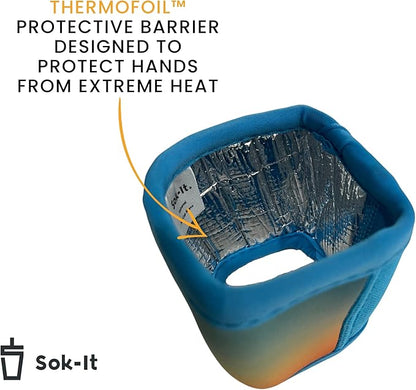 Sok It HotSok Coffee & Tea Reusable Insulated Neoprene Cup Sleeve (Pickleball)