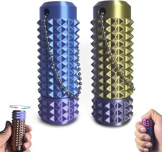 2pcs Pain Stim Fidget, Rotating Fidget Roller, 3D Printed Fidget Toys, Suitable for Hand Stimulation、Autism、ADHD、Irritability、Adult Fidgets for Anxiety and Stress