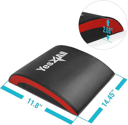 Yes4All Ab Exercise Mat Tailbone & No Tailbone, Foldable Abdominal Sit Up Support Pad, Abs Workout Equipment for Core Training and Lower Back