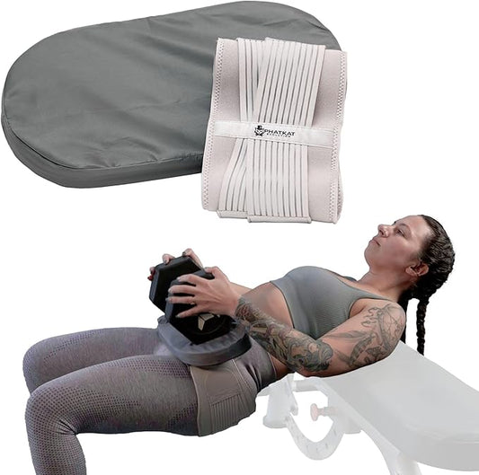 Hip Thrust Pad Women Thick Protection | Booty Glute Workout | Barbell Dumbbell Kettlebells | Sciatic Lower Back | Hip Thrusts Non-Slip | Lightweight Portable