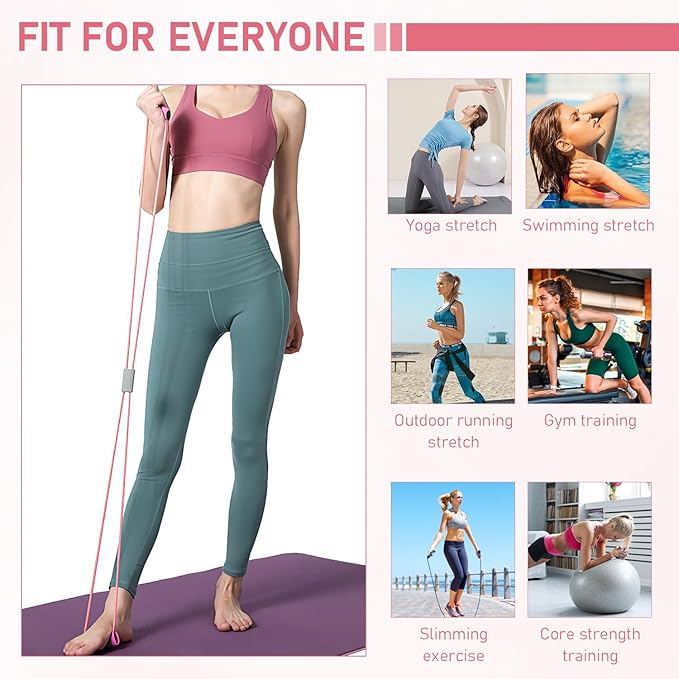3PC Saludea Resistance Band,Figure 8 Exercise Bands for Women Men,8 Shaped Resistance Bands for Arms, Chest Expander, Yoga Gym Fitness Pulling Rope 8 Word Elastic,Figure 8 Resistance Band with Handles