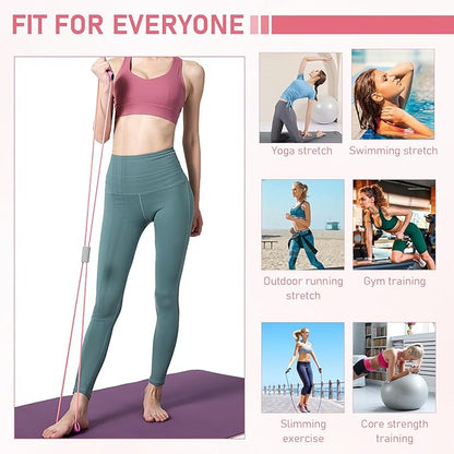 3PC Saludea Resistance Band,Figure 8 Exercise Bands for Women Men,8 Shaped Resistance Bands for Arms, Chest Expander, Yoga Gym Fitness Pulling Rope 8 Word Elastic,Figure 8 Resistance Band with Handles