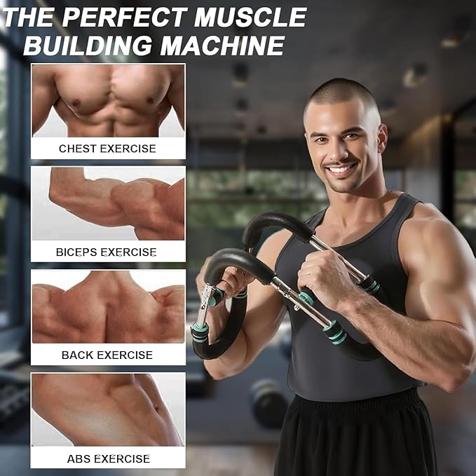 Twister Arm Trainer, Mr Sculpt Chest Trainer Gorilla bar, Pull up bar, 40-100lb Adjustable Chest Workout Equipment, Chest Workout, Forearm Strengthener, Grip Strength Trainer