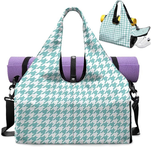 Yoga Mat Bag for Women Men Large Carryall Tote with Adjustable Shoulder Strap for Gym Yoga Travel Pilates Office