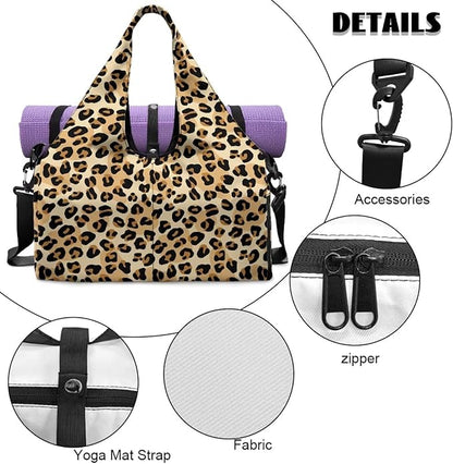 Yoga Mat Bag for Women Men Large Carryall Tote with Adjustable Shoulder Strap for Gym Yoga Travel Pilates Office