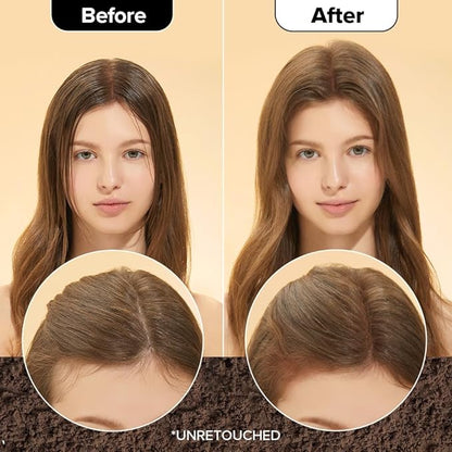 I DEW CARE Tap Secret Dry Shampoo Powder with Biotin - Tap Secret Medium Brown | Strengthening & Volumizing, Powder Type, Refillable, Travel size, Non-aerosol, Brunette, Korean Ginseng, 0.24 Oz