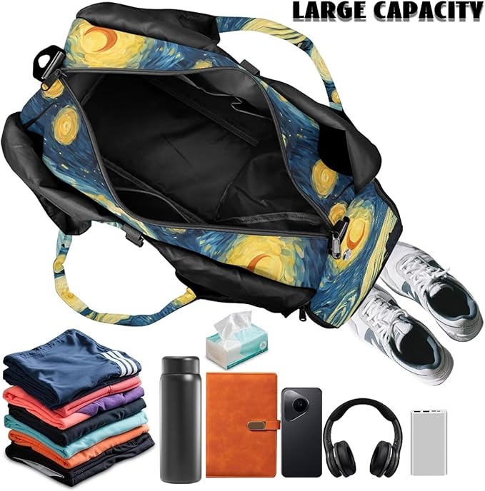 Yoga Mat Bag for Women Men Large Carryall Tote with Adjustable Shoulder Strap for Gym Yoga Travel Pilates Office