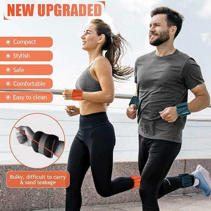 Ankle Weights Set of 2 (1 lb/2 lb/3 lb Each) Adjustable Wrist Weights for Women Men Wearable Arm Leg Weight for Pilates, Running, Walking, Workout, Yoga