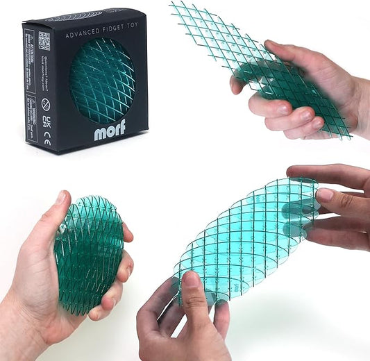 Morf Fidget Worm Toy - Flexible 3D Sensory Toy for Kids, Teens, and Adults – Stretchy, Quiet, Stress and Anxiety Relief, Focus - for Tactile Play, School, Work Gifts, Great for Classroom and Office