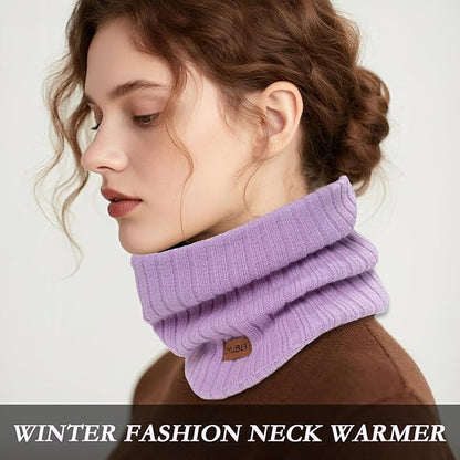 Neck Warmer Gaiter, Winter Fleece Lined Face Mask Scarf for Men Women, Thick Warm Cold Weather Running Ski Neck Cover