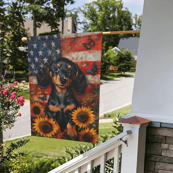 American Flag Garden Flag 12x18 In Double Sided Yard Flags Lawn Sign Decor No Flagstand