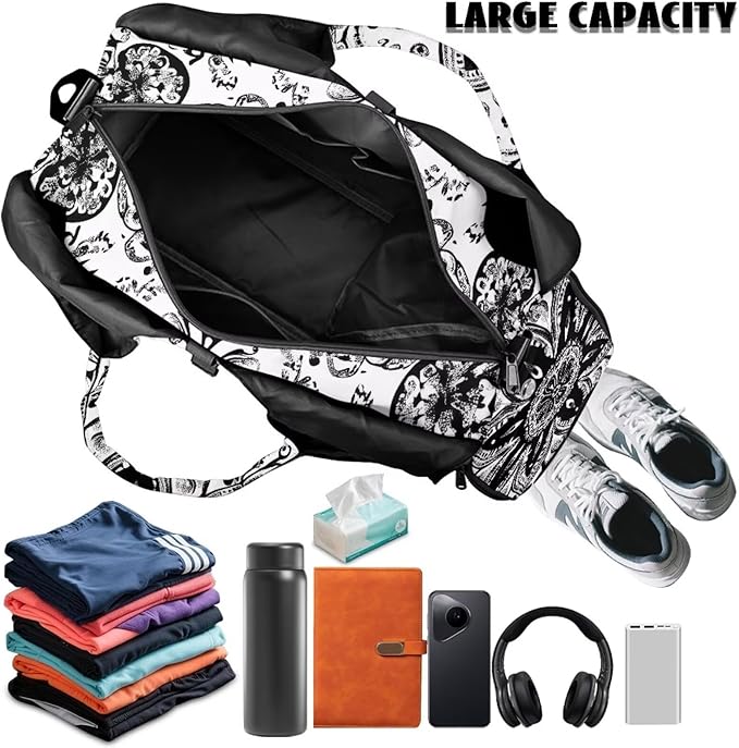 Yoga Mat Bag for Women Men Large Carryall Tote with Adjustable Shoulder Strap for Gym Yoga Travel Pilates Office