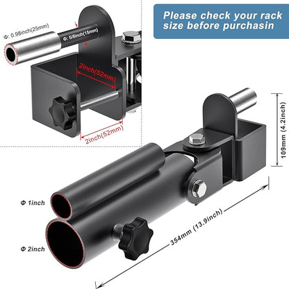 Kipika T-Bar Row Landmine Attachment - Heavy Duty Row Platform with Swivel - Suitable for Standard & Olympic Bars - Ideal for Home Gym Workouts