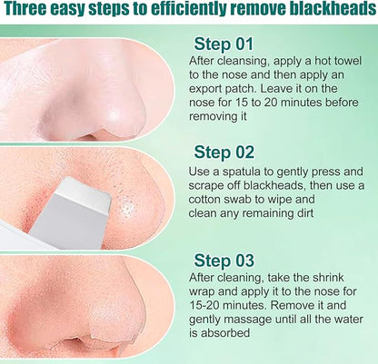 Black Head Remover for Nose, White Mild Skin Spatula Face Scrubber for Deep Skin Cleansing, Silicone Pore Cleaner, Daily Skin Cleansing Tool for Men and Women (1PCS)