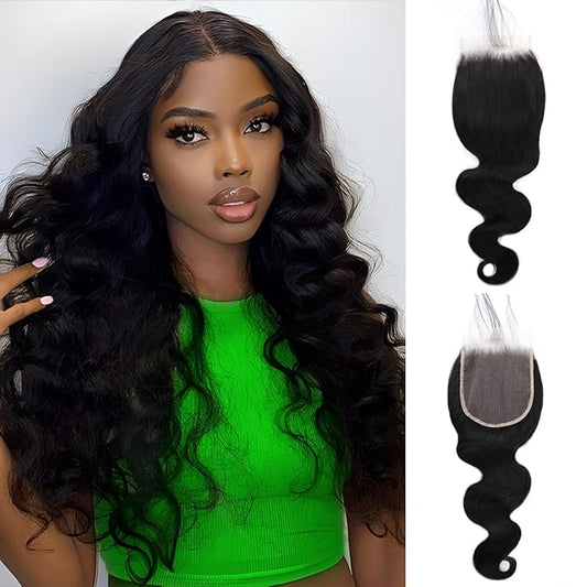 5x5 Hd Lace Closure Human Hair 16 Inch Body Wave 5x5 Closure 12A Grade Hd Transparent Lace Frontal Closure Pre Plucked Natural Black