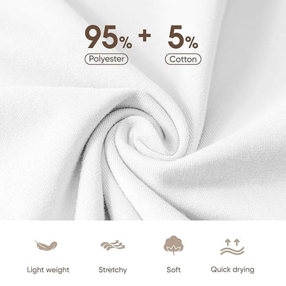 9 Pack Headbands for Women Non Slip - Elastic Cotton Fabric - Sweat Absorption - Soft Cloth Hair Bands for Women's Hair, Stretchy Sports Headbands for Workout Yoga Gym - C