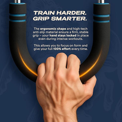 Twister Arm Trainer 20/60 & 40/90 lbs - Adjustable Chest, Arm & Upper Body Workout Bar for Home Gym Strength Training - Silent Resistance Power Twister by GOHOMELY