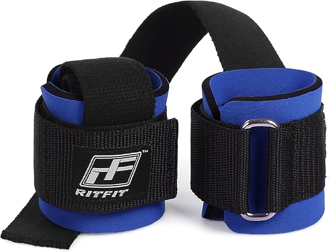 RitFit Lifting Wraps, Wrist Straps for Weightlifting, Wrist Support for Working Out, Bodybuilding, MMA, Powerlifting, Strength Training, Men & Women