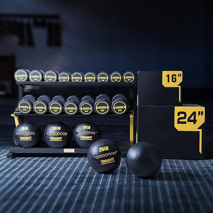 Soft Wall Ball - Medicine Ball Set for Cardio Fitness Exercise - Weighted Med Ball for Strength and Conditioning Exercises, Cross Training Lunge, and Partner Toss