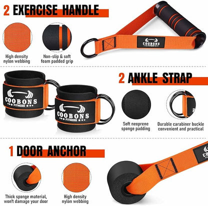 Heavy Resistance Bands for Working Out, 300LBS Exercise Bands with Handles, Workout Bands for Men, Weight Fitness Bands Set for Muscle Training, Strength, Slim, Yoga, Home Gym Equipment