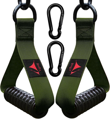 1000lbs Heavy Duty Fitness Handles - Non-Slip Rubber Exercise Grips for Cable Machines, Resistance Bands, Pulley Systems - Universal Attachment for Home & Commercial Gym Workout Equipments