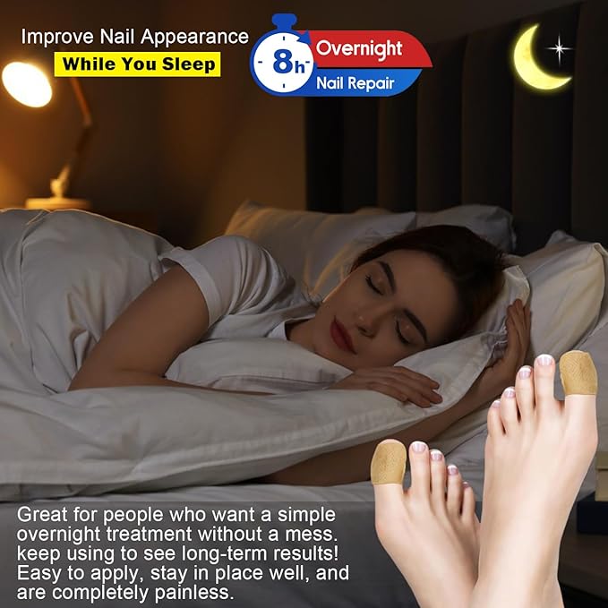 Fungal Nail Patches for Toenails, 21 Pcs Fungus Nail Patches, Toenail Fungus Treatment Extra Strength - Overnight Repair for Nail Fungus Damage, 8-Hour Restores Healthy Appearance, Easy to Apply