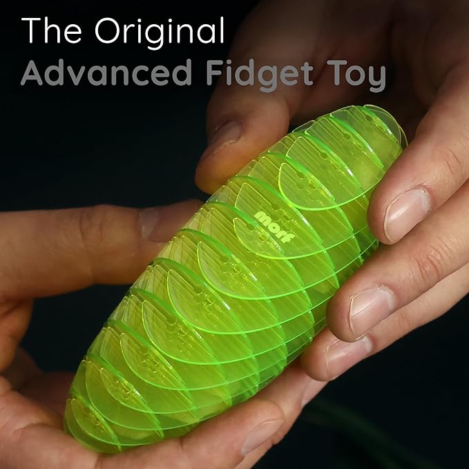 Morf Fidget Worm Toy - Flexible 3D Sensory Toy for Kids, Teens, and Adults – Stretchy, Quiet, Stress and Anxiety Relief, Focus - for Tactile Play, School, Work Gifts, Great for Classroom and Office