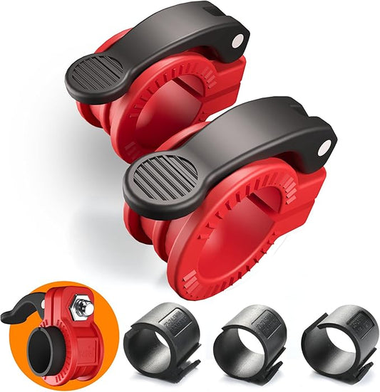 Mini Pro Barbell Clips 1 inch I Multi-Size Adjustable Barbell Collar I 1 inch Barbell ClampsIQuick Release Weight Clips Pair of Locking for Dumbbell Bar
