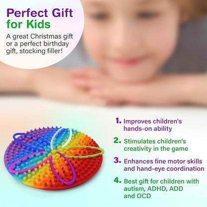 RadBizz Sensory Board for Kids and Adults, Engaging Sensory Activity, Durable Fidget Toys for Stress Relief, Educational Tool for Enhanced Focus and Calm, Travel-Friendly Design