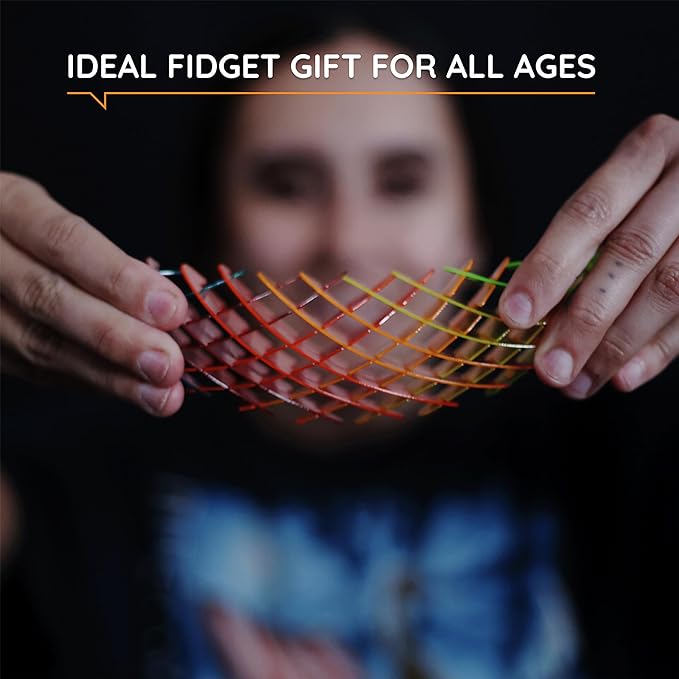 Morf Fidget Worm Toy - Flexible 3D Sensory Toy for Kids, Teens, and Adults – Stretchy, Quiet, Stress and Anxiety Relief, Focus - for Tactile Play, School, Work Gifts, Great for Classroom and Office