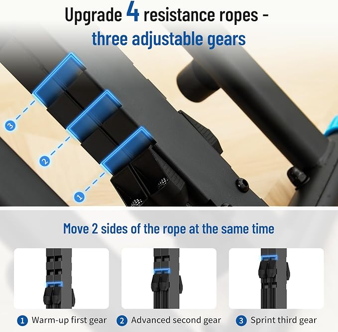 Stair Stepper for Home Gym,Folding Vertical Climber Cardio Exercise Machine,Stair Climber for Full Body Workout with Adjustable Handlebar for Women & Men