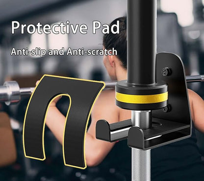 Olympic Barbell Hanger Wall Bracket, Barbell Rack Holder Wall Mount, Holds Under 1.3 Inches Bar Size, Space Saving Commercial or Home Gym Storage Accessory