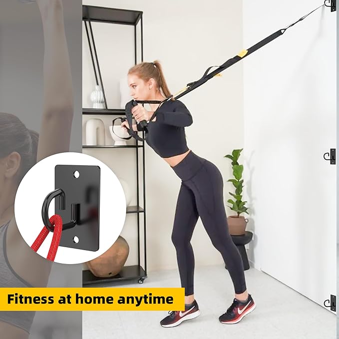 Resistance Band Wall Anchors System, Wall Mount Workout Anchors for Exercise Bands