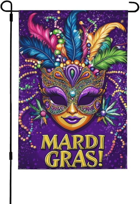 Carnival Garden Flag 12x18 In Double Sided Yard Flags Lawn Sign Decor No Flagstand