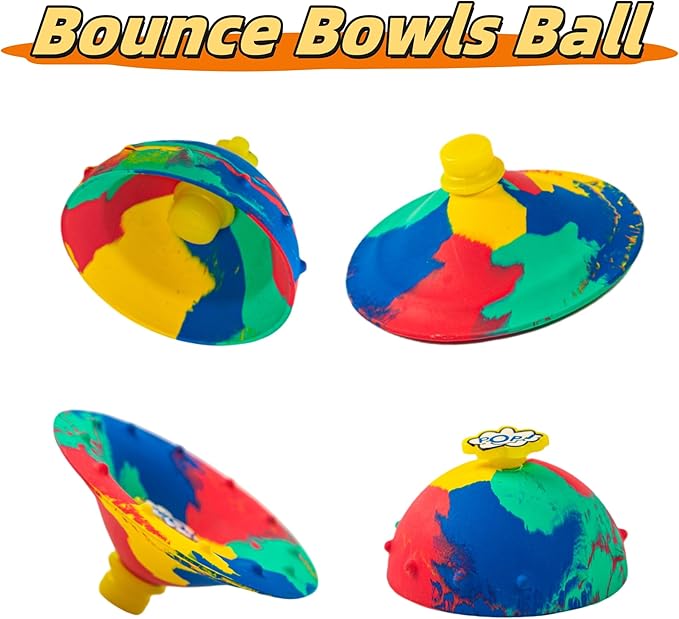 12Pcs Bounce Bowls Camouflage-Jumping Bounce Fidget Toy for Party School-Fidget Balls for Kids-Pop Up Toy-Back-to-School Gifts-Goodie Bag Stuffers-Party Favors-Perfect Anxiety Toy