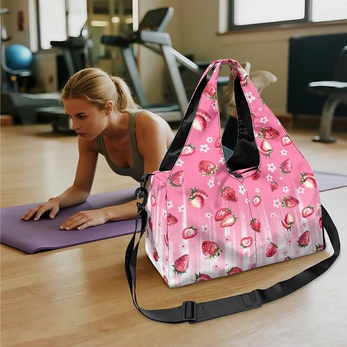 Yoga Mat Bag for Women Men Large Carryall Tote with Adjustable Shoulder Strap for Gym Yoga Travel Pilates Office